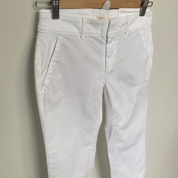 LOFT Girlfriend Chino Petite White - Picture 3 of 10